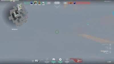 Insane sneaky 1v5 ace with Omen