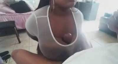 Couldn't last more than 5 seconds between her tits