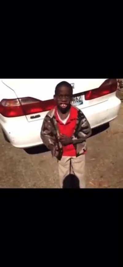 Somebody come get my lil cousin