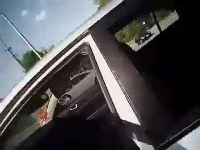 Police arrive to find physically-unresponsive driver who suffered a stroke. Instead of helping him, they taser him in the face, pepper spray him, then run over his foot while he's laying on the road because he 