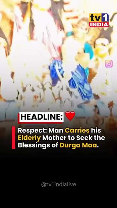 Not weight, but love he carries❤️