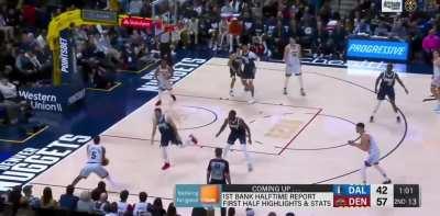 [Highlight] Reggie Jackson gets his first taste of the insane passes Nikola Jokic throws 😂