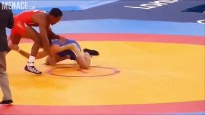When Jordan Burroughs defeated Denis Tsargush to advance to the finals, ending his 2-year World Championships streak