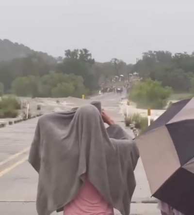 How fast the water rose in the central Texas.