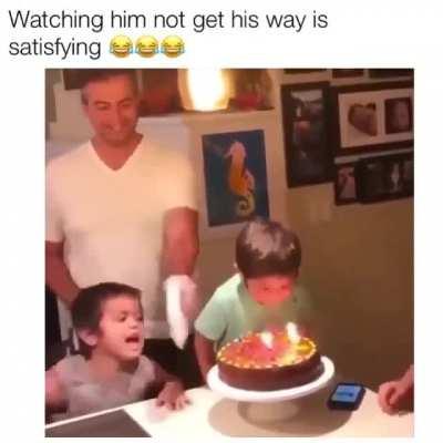 The little badass on the left can't handle it.