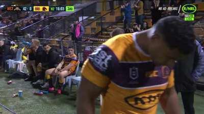 Harry Grant receives a standing ovation at Leichhardt