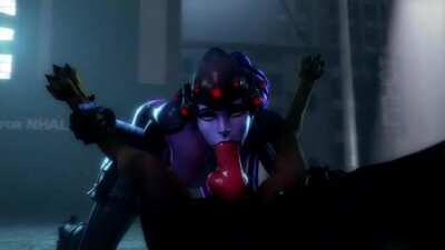 Taking control and taking his cock deep in her throat (NoName55)