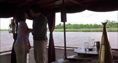 Adrienne Barbeau Knees a Man in the Balls in Swamp Thing (1982)