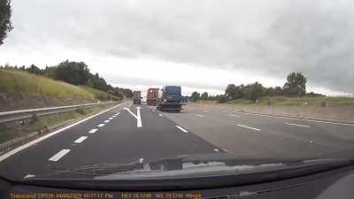 Truck driver claimed it was my fault.