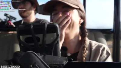 Giraffe witnessing peak