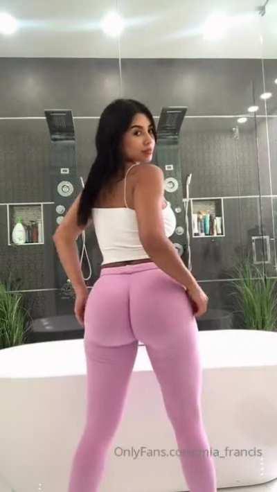pink leggings