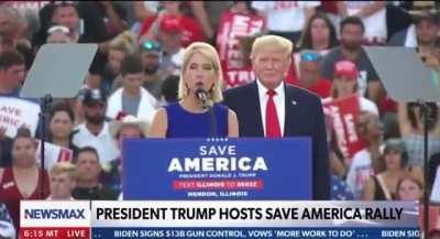 Republican Congresswoman Mary Miller, to Trump: “I want to thank you for the historic victory for white life in the Supreme Court yesterday.”