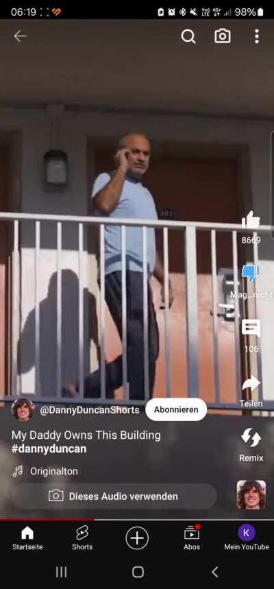 Posting shorts of you breaking the law...