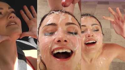 Adria Rae - Before/During/After Bukkake