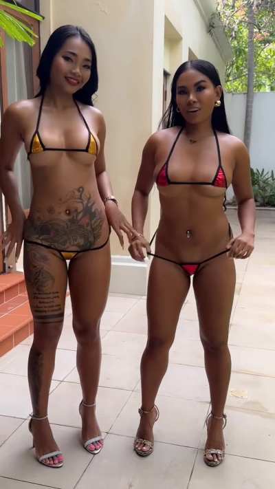 Bikini time @morenaasia and @mindthaireels