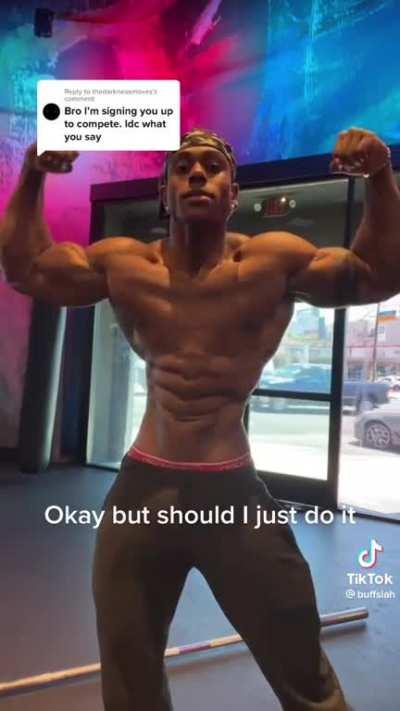 Whenever he’s accused with steroid use he says “it’s just black genetics”