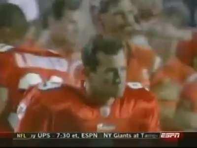 [Highlights] Jay Fiedler (On The Roof) rallies Miami from a 13 point second half deficit to win in the debut of the Dolphins orange uniforms