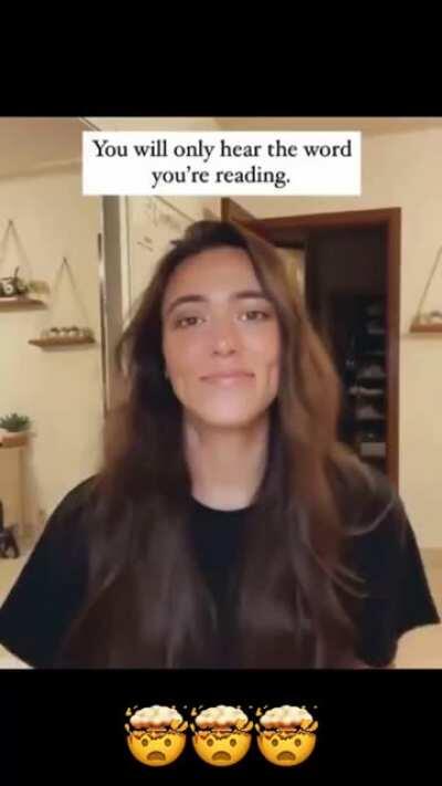 You only hear what you read