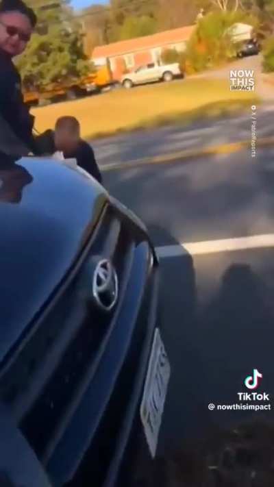 Jesus fuck they just lunged at her so violently, any type of reaction gets you fucked. How are they allowed to do this legally?