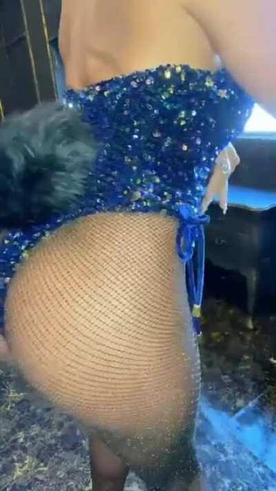 Peacock and Glitter bunny suits in motion