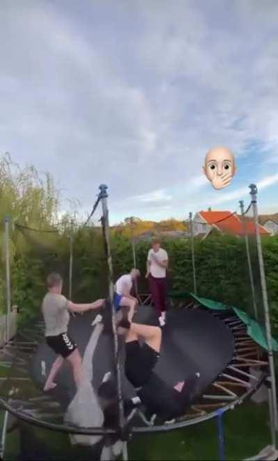 Sacrifice on trampoline