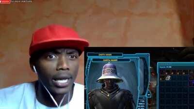 So in SWTOR lore its said that Marr once revealed his face to a Moff who failed an assignment, and the moff went mad and killed himself. Yet when you were able to take of Marr's mask, he's just black?? Was the Moff that racist he killed himself?