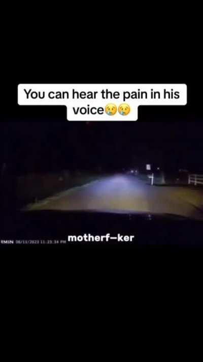 I can fell the pain in his voice