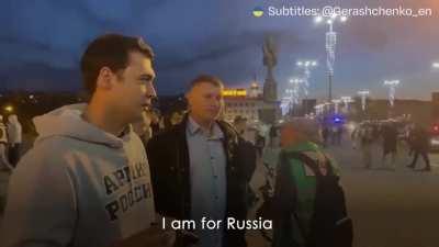 Russian that's pro-mobilization quickly changes his mind