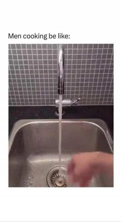 Sometimes I wash my hands after washing my hands