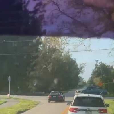 Drunk driver goes for a swim