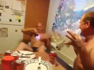 Russians playing with taser