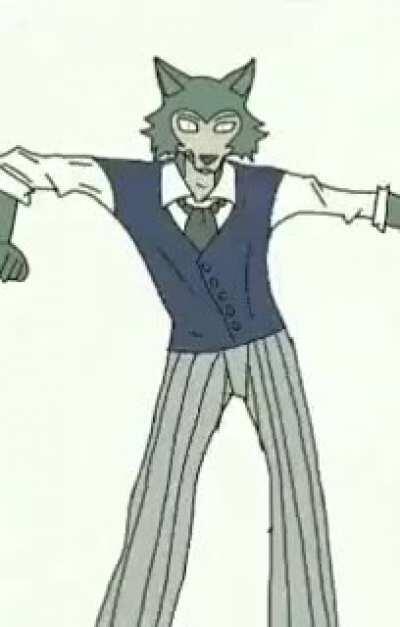 Complete animation of dancing wolf boi.