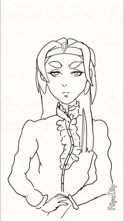 My first go at trying to animate hair and clothing.