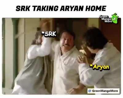 SRK and Aryan behind the scenes