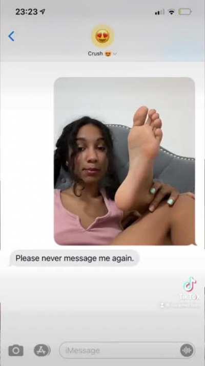 My foot was viewed 2 million times on tiktok..LOL