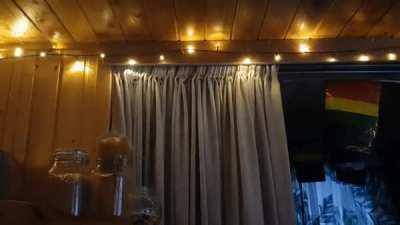 My Christmas lights make it look as if my curtain is moving