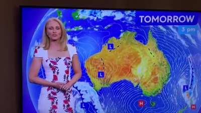 Across most of the what?