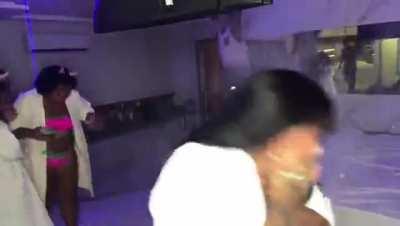 Jumping on the bed and then hanging from the rafters