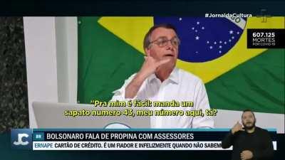 Em live, Bolsonaro explica esquema de propina em caixas de sapato