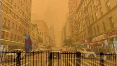 New York City but it's COD: Zombies