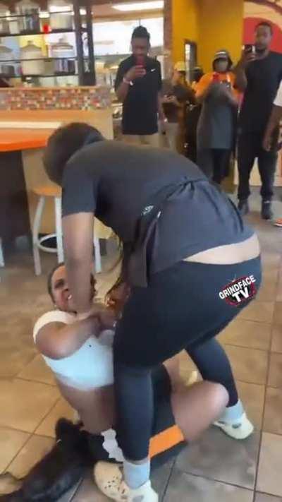 Employee helps customer undertsand