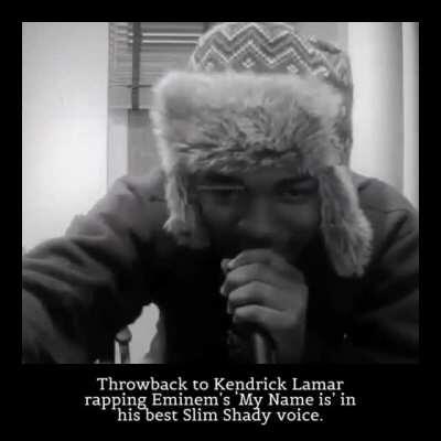 Young Kendrick Lamar Rapping 