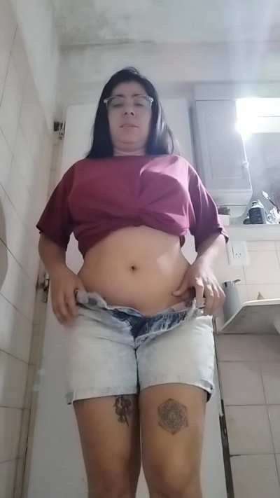 I couldn't hold back the urge to go to the bathroom any longer. 