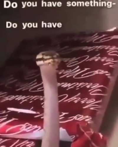 he had somthing to say 👀