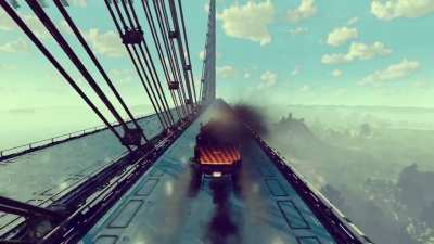 On the bridge!