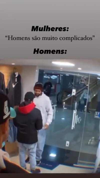 O homem qnd está em paz 😎