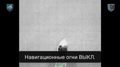 A drone operator of the Ukrainian 40th Coastal Defence Brigade hits a Russian boat on its way to land on one of the many islands in the Kherson region.