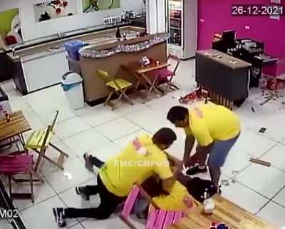 Получил по жопе