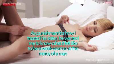 I beat up his sister so he castrated and feminized me (Forced Feminization Sissy Castration Caption)