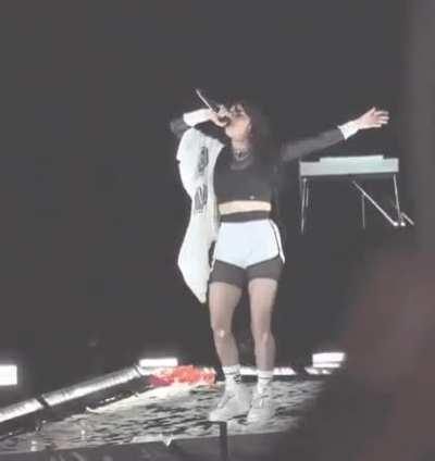 After pulling off her jersey - front view (brightened)